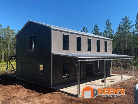 2 story metal house exterior